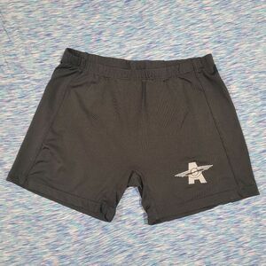 Teamwork Athletic Apparel Size Large Mens Black Shorts with Logo Wings